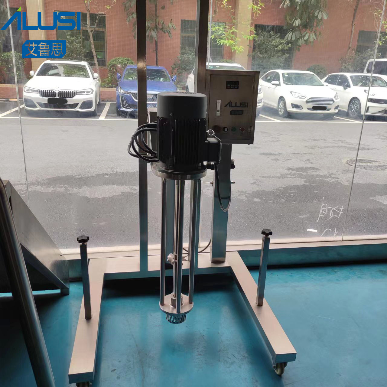 5.5KW Laboratory Equipments Stainless Steel Movable Electric Lifting Homogenizer Mixer