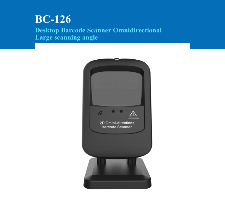 QR Handsfree Code Reader Auto Scan 2D Code Scanning Omni-directional Platform Barcode Scanner
