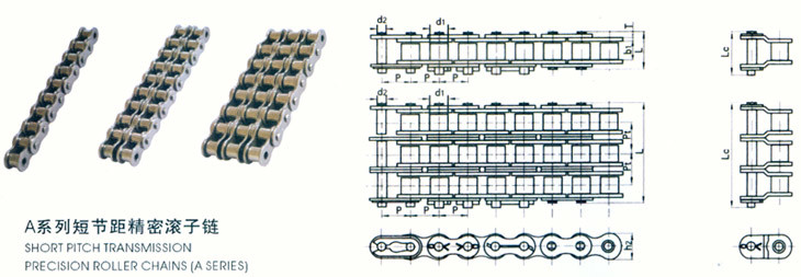 Stainless Steel Conveyor Chain Links , Sprocket Saws Precision Roller Chain