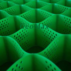 Quality Green Black HDPE Geocell 200mm Height 356mm Welding Space For Railways Support Pier Airport Runways Large Vehicles Heavy Industrial wholesale