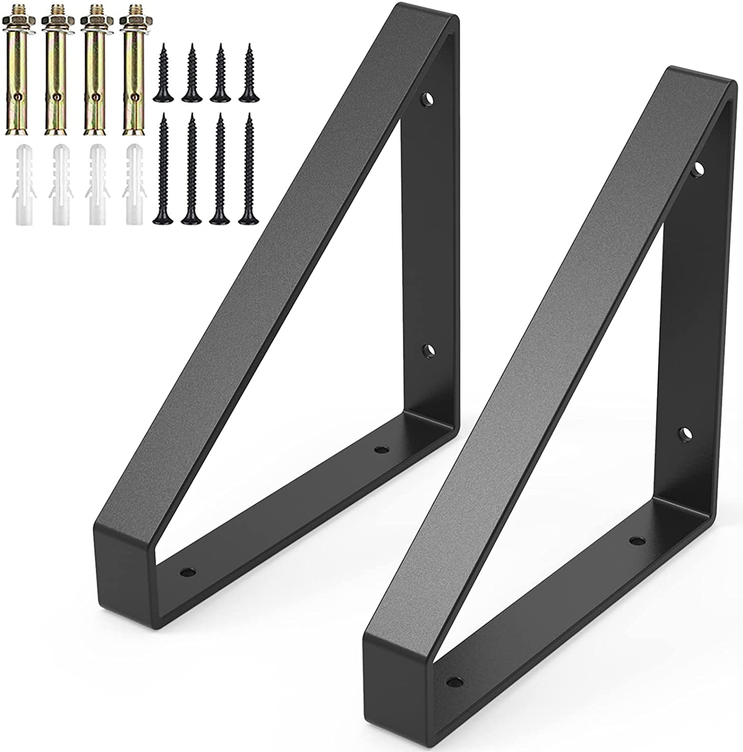 Stamping Punching Bending Heavy Duty Black Corner Stand for Minimalist Home Decor