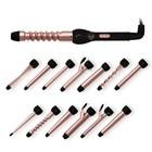 Quality Interchangeable Long Barrel Curling Iron Hair Straightener Brush Rotating wholesale