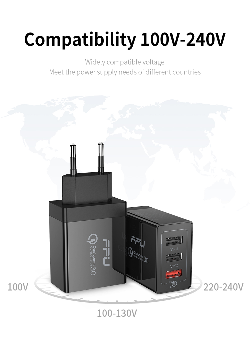 Essager Fangbo 30W Quick Charge 3.0 Type C USB C Phone Charger for iP Samsung Xiaomi
