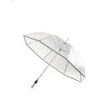 Straight Poe Pvc Transparent Clear See Through Umbrella Storm Proof Lightweight