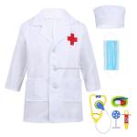 Halloween Kids Doctor Costume White Nurse Uniform Dress Costume Kids