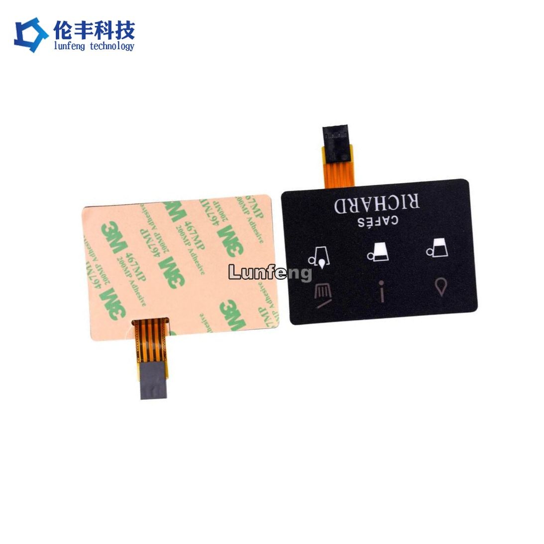Coffee Machine Flat Membrane Switch FPC Circuit Touch Control Panel