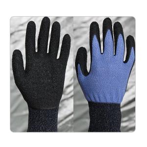 Quality Coloured Polyester Liner Gardening And Agriculture Latex Gloves wholesale