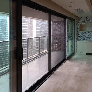 Quality OEM Aluminium Sliding Double French Door Retractable Screen Fluorine Carbon Painting wholesale