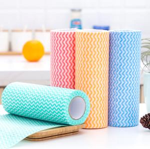 Quality Blue Color Household 35gsm Dish Cloth Disposable 25cm X 30cm wholesale