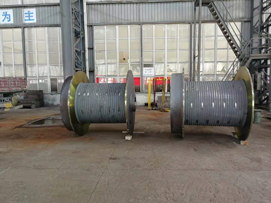 Winch Parts Lbs Grooved Drum For Multilayer Wire Rope Winding