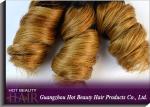 Grade 7A Colored Human Hair Extensions , Spring Curl Virgin Brazilian Hair OEM