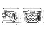 IPX8 32 Pin Male Female Connector , 13A Male Female Plug Connector