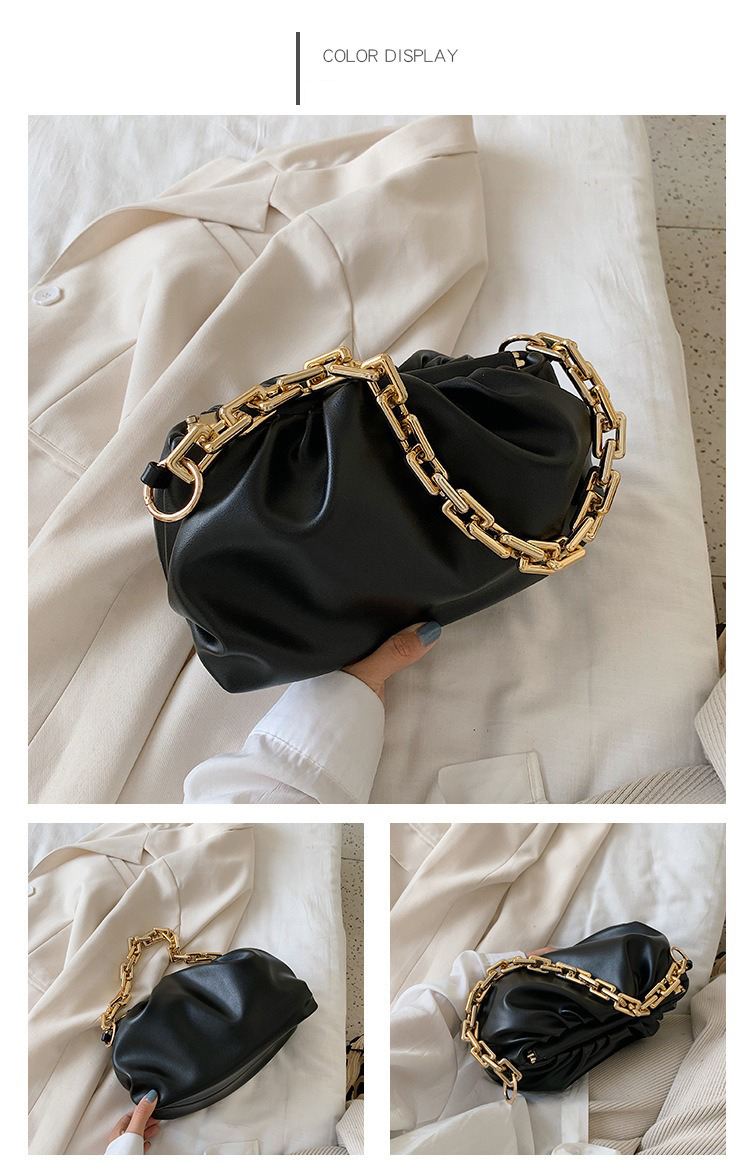 Custom Solid Color Chain Ladies Purse and Handbags Leather Shoulder Crossbody Bags