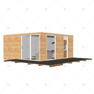 Quality Residential - (Heya-1X05) Quick Assembly Ready Made Stable 2 Bedroom Prefabricated Case House Module wholesale