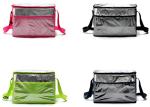 Green Aluminum Foil Insulated Tote Lunch Bag With Shoulder Strap