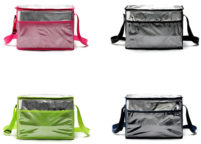 Colored Aluminum Foil Thermal Lunch Tote Bags Reusable For Men Wowen Children