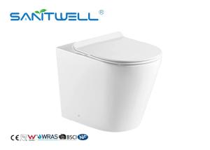 Quality Bathroom Floor Free Standing Toilet Smooth Sewage For Hotel / Home Easy To Clean wholesale
