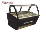 Bubble Tea Ice Cream Display Fridge Equipment Dessert Freezer 220V