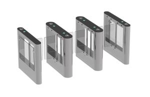 Quality Bi - Directional Turnstile Access System , Wear Resistant Flap Barrier Gate wholesale