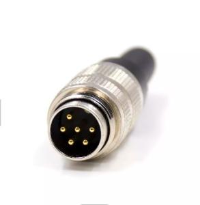 Quality DIN M16 6 Pin Waterproof AISG Connector Aviation Male Plug Female Socket Metal wholesale
