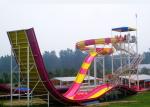 Swimming Pool Water Slide / Aqua Theme Park Equipment Boomerang Water Slide