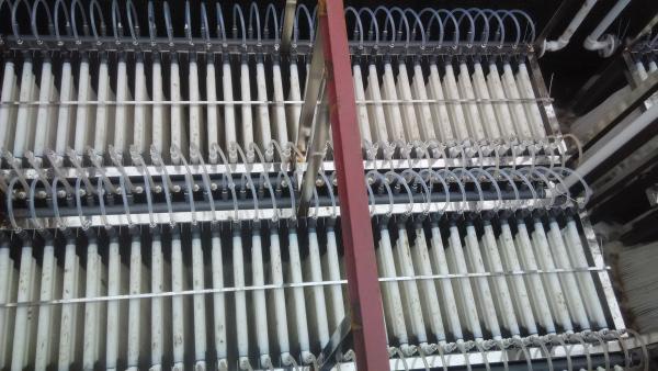 Cheap Reinforced PVDF 20LMH MBR Filter Membrane 0.05um Hollow Fiber Membrane Module for sale