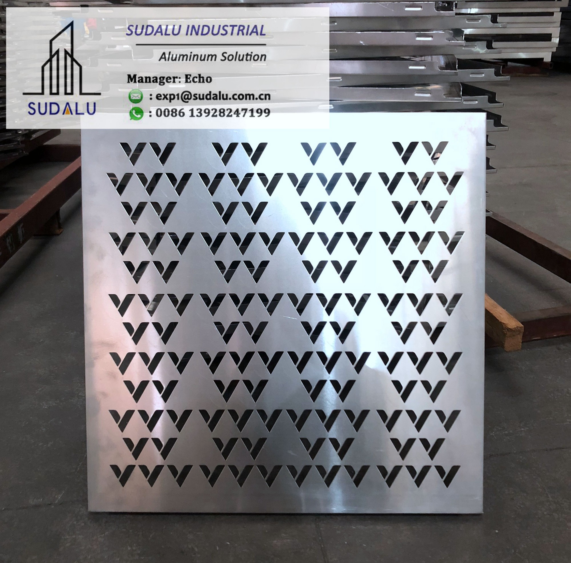 SUDALU Aluminum Perforated Panel Decorative Pattern Aluminum Laser Cutting Panel Sheet