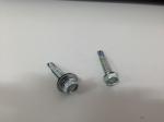 C-1022 Steel Self Drilling Concrete Screws Hex Flange Head With EPDM Washer