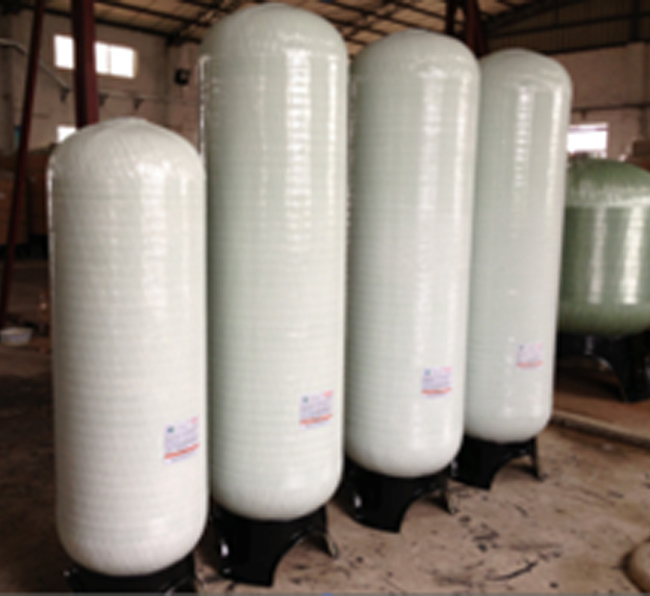 7" Diameter FRP Water Treatment Tank For Drinking Water Engineering OEM