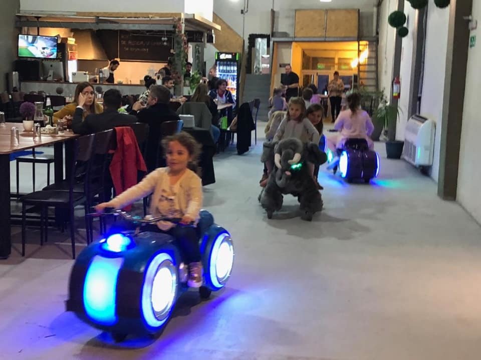 Outside Remote Control Electric Kids Prince Motorbike For 2 Player