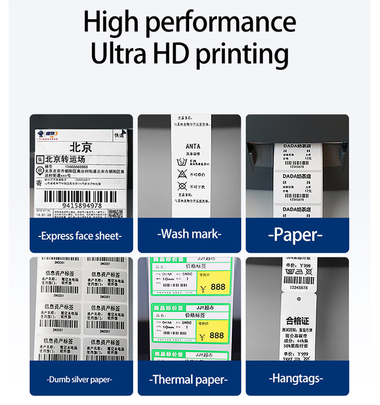 RFID Barcode Label Printer Desktop Thermal Transfer Printer 203DPI/300DPI