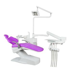 Quality Professional Medical Devices Dental Treatment Equipment 220V Purple Cushion Dental Chair Unit wholesale