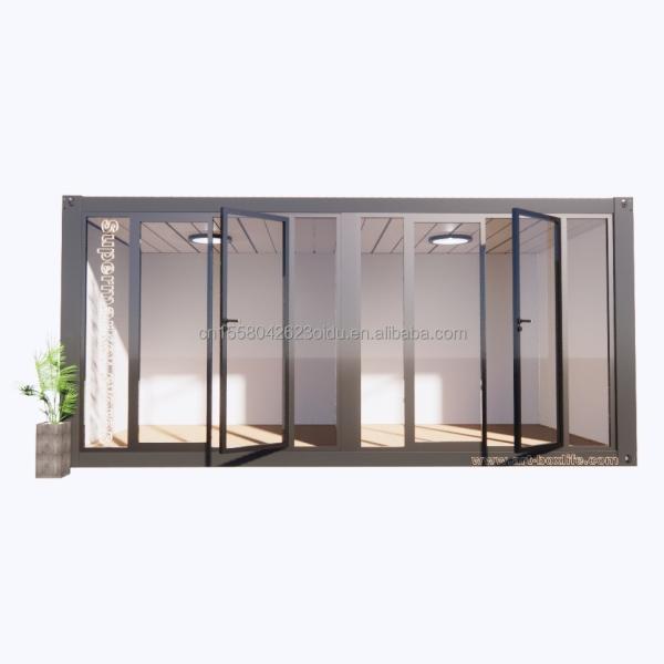Mobile Shop House Modern 20ft Prefab Steel Container Clothing Store Kiosk with