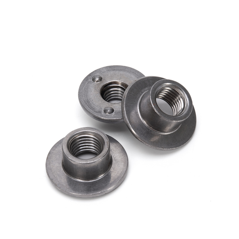 304 Stainless Steel M3 M4 M5 M6 M8 M10 Din 546 Round Nuts With Hole in Metric Measurement System and Nickel Plated Finish