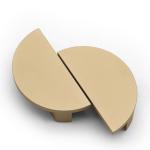 ISO14001 6mm 9mm Gold Brass Kitchen Drawer Knobs