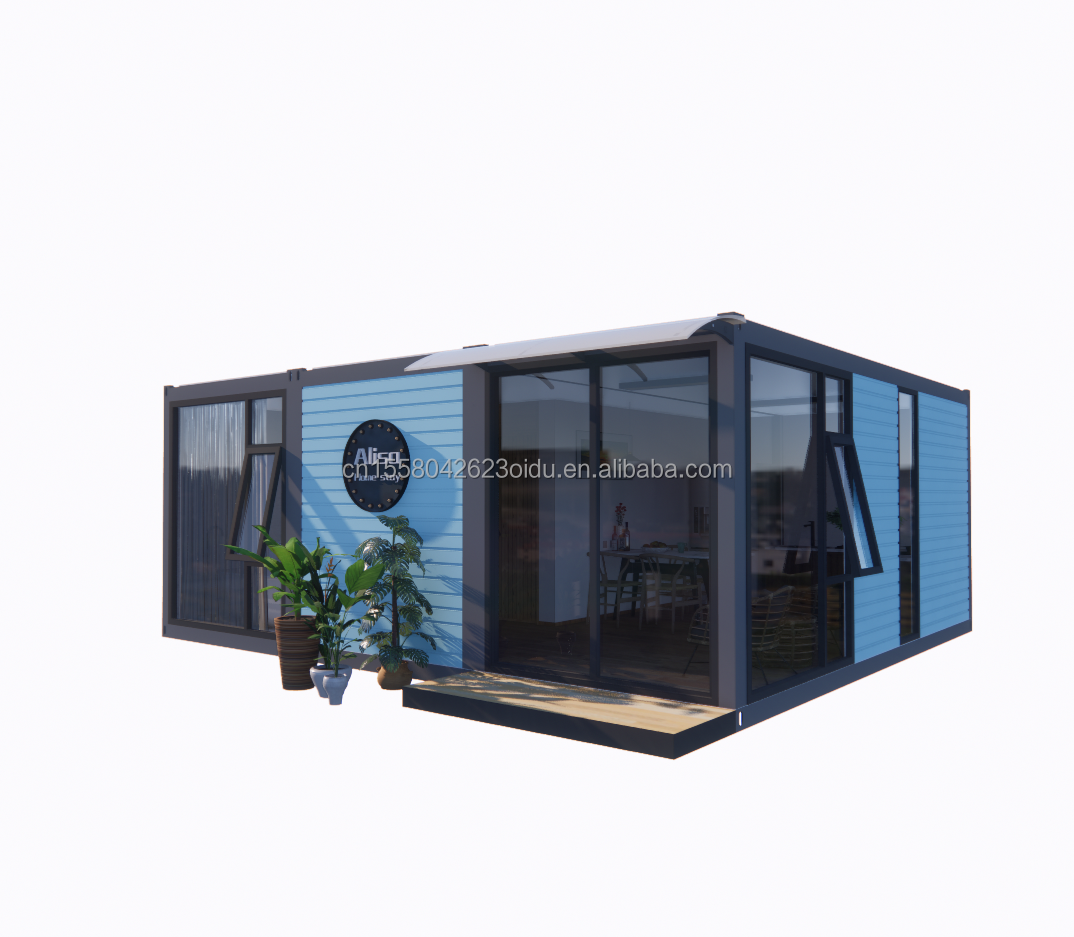 20ft or 40ft Eco-Friendly Container Made of Steel and Sandwich Panel for Clothing Store Restaurant Hotel