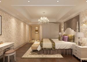 Quality Eco-friendly Non-woven Interior Wallpaper , European Style Leaf Pattern Wallpaper wholesale