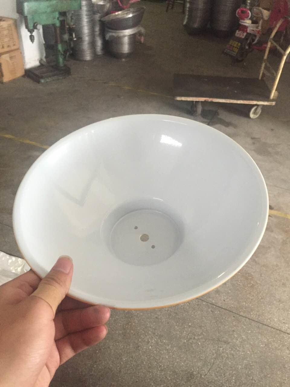 Deep Drawing Spinning Metal Process High Precision For Lamp Cover Fabricated