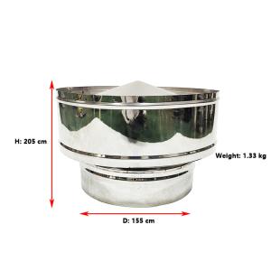 Quality 100mm Diameter Spigot Locking Chimney Flue Rain Caps For Wood Stove wholesale