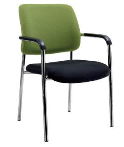 Quality office stackable fabric visitor arm chair wholesale