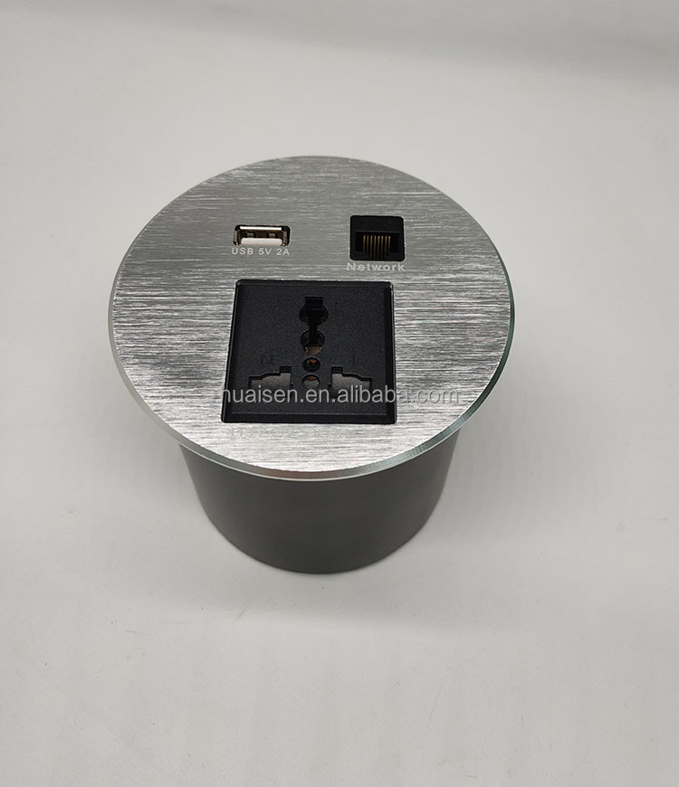 Office Essential Power Desk USB Socket Outlet Multimedia SOC Extension