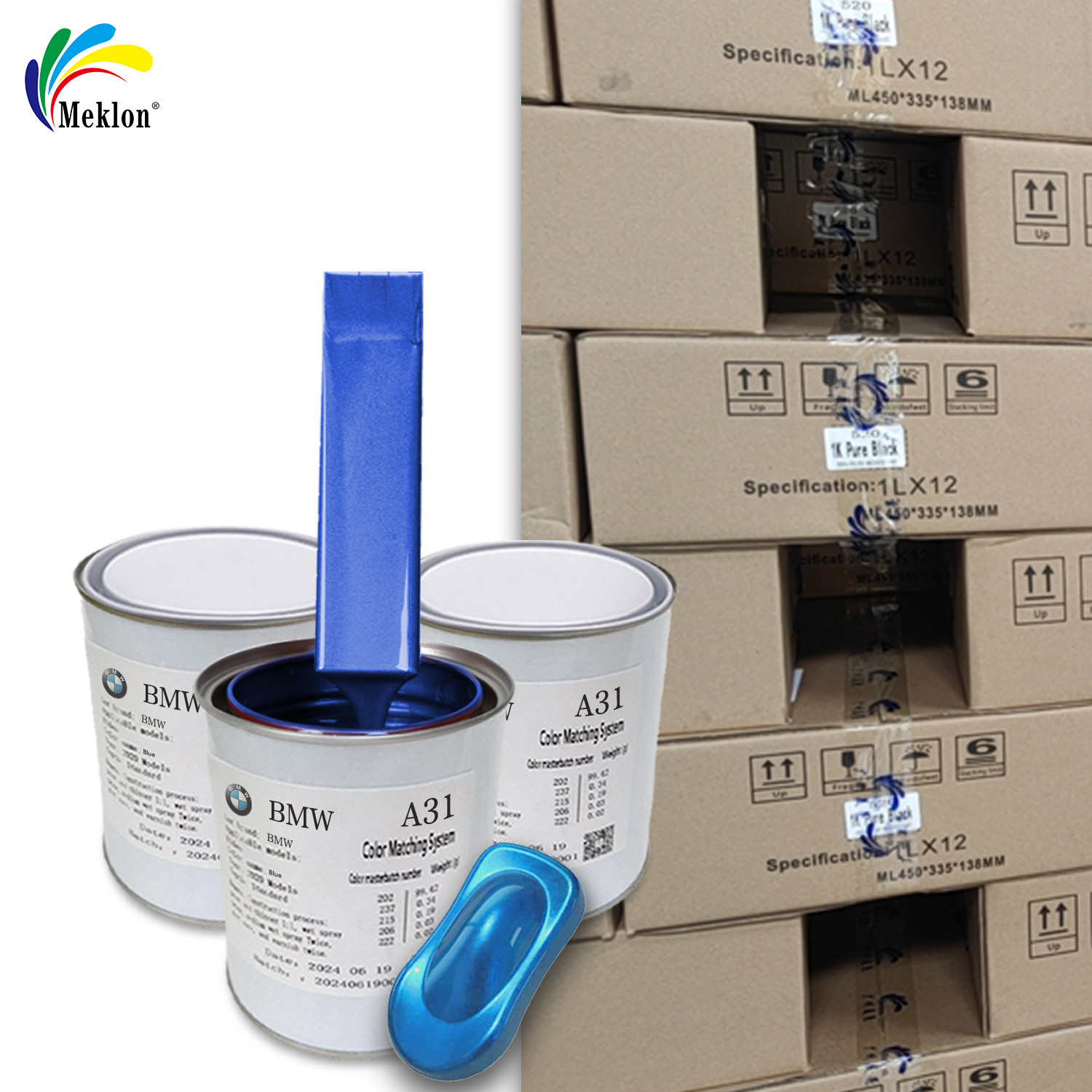 Multifunctional Automotive Car Paint Havana Grey Color Harmless