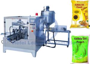 Quality Edible Oil Premade Bag Packing Machine 10-50 Bags / min With Liquid Dosing System wholesale