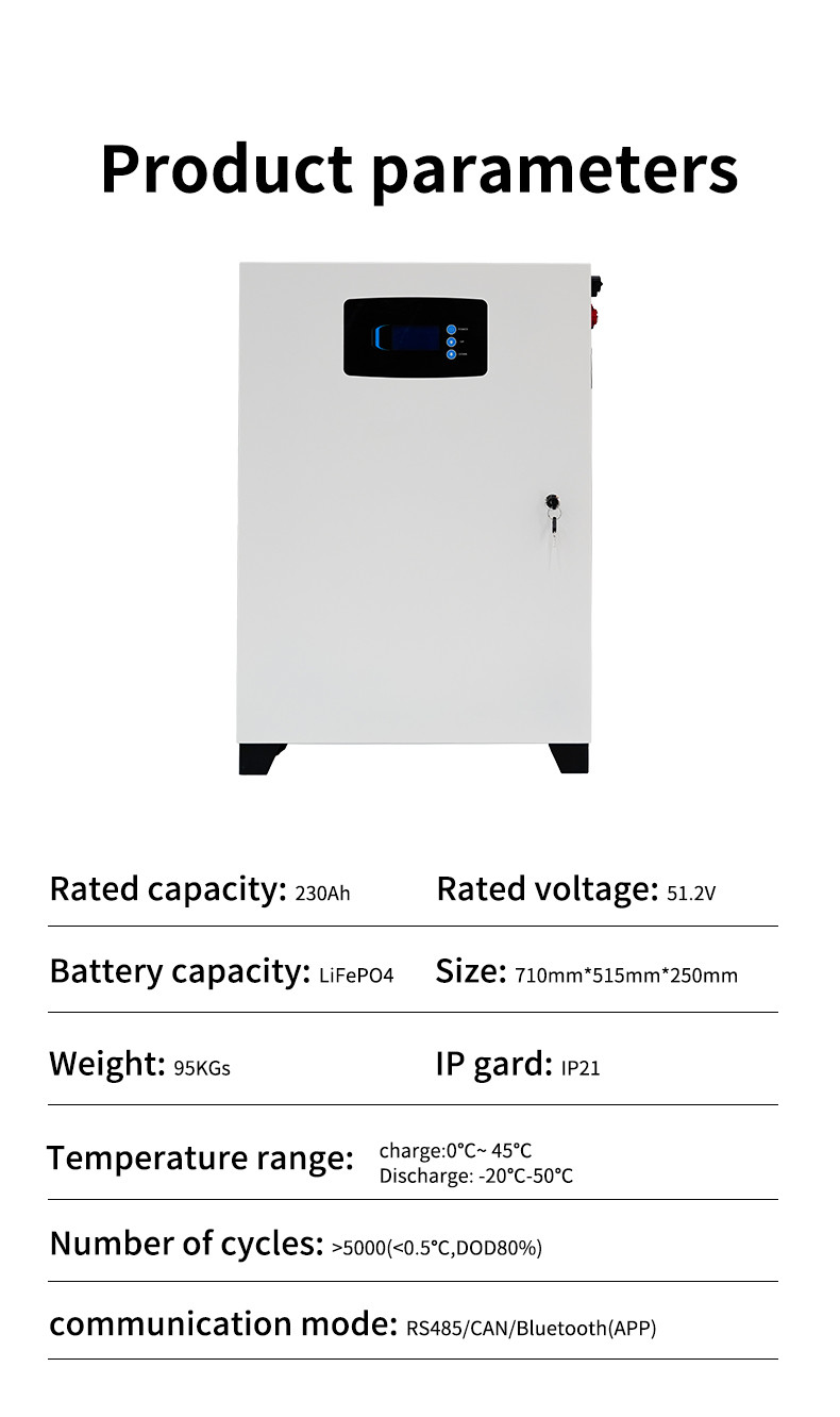 10kWh LiFePO4 Battery Pack Home Energy Storage Battery 48V 51.2V 230Ah