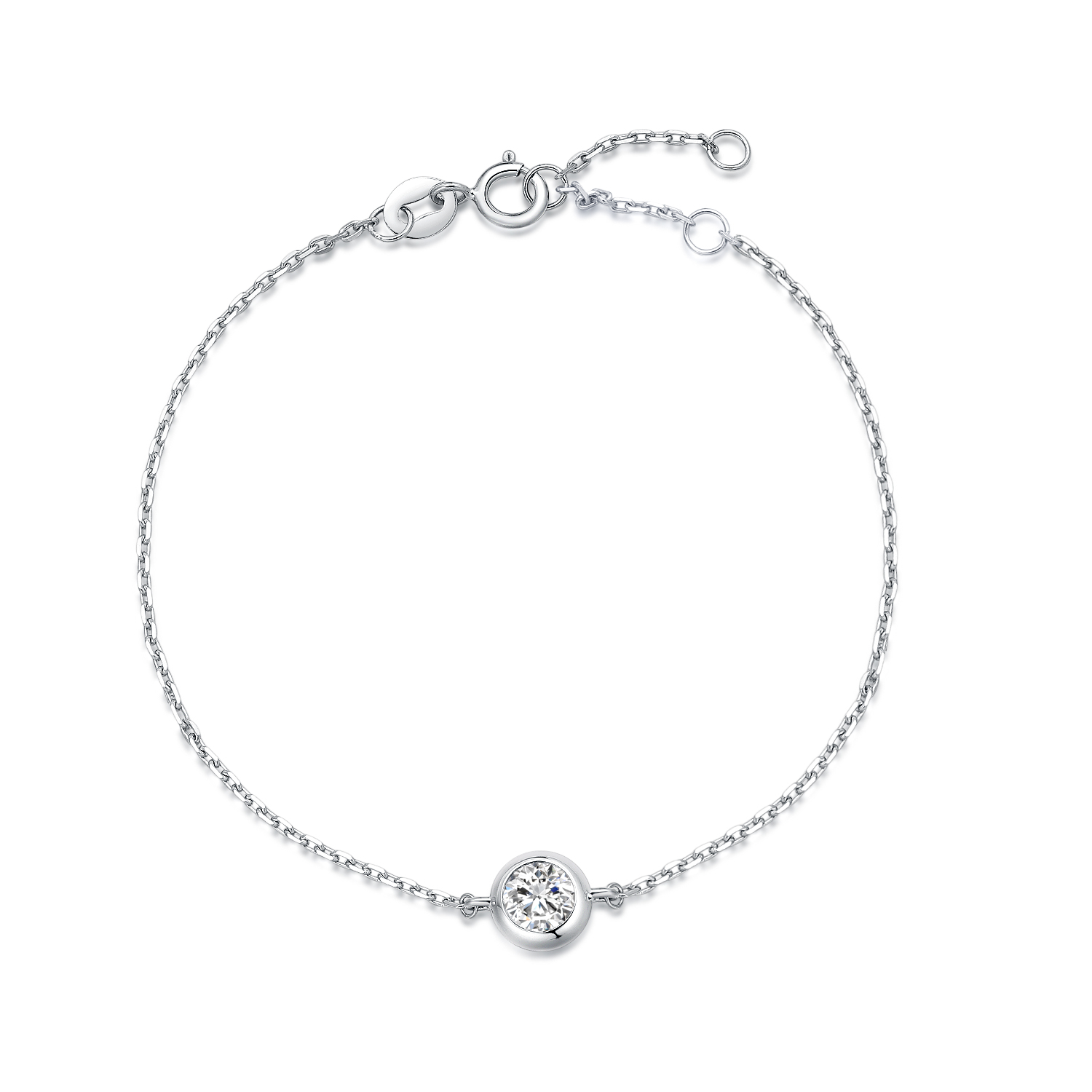 Classic Design 18k Gold Lab-Grown Diamond Bracelet Daily Style Bracelet White Diamond jewelry simple style Bracelet
