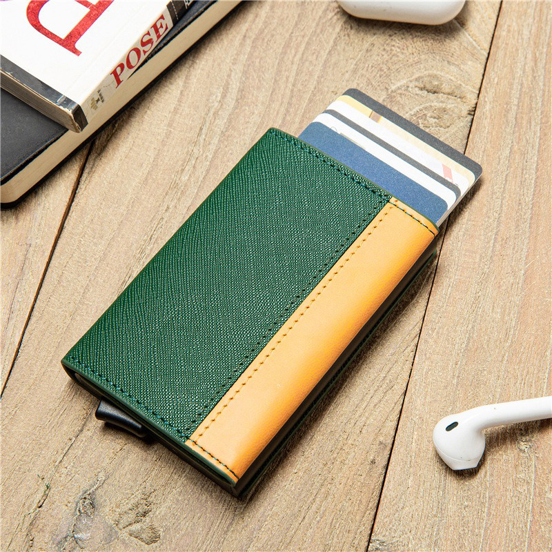 Top Loaders Sports Card Holder Men's Wallet with Pop-Up RFID Protection and Fashion Style
