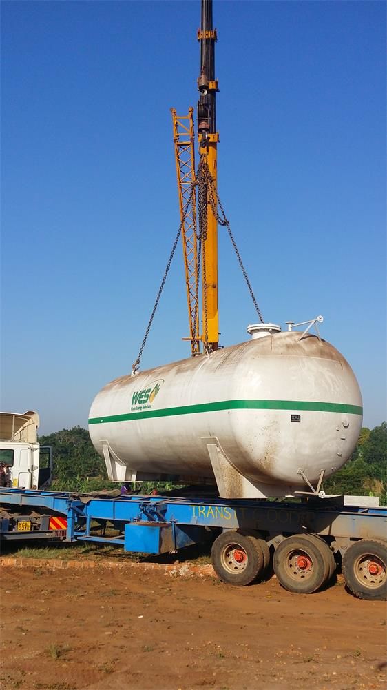 Propane Butane Gas Bullet Storage Tank For Big Gas Station Installation 100CBM