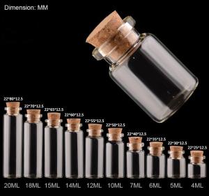 Quality Sea salts with dried flowers in clear vials with cork lid wholesale