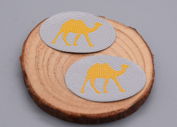 Toothbrush Effect Silicone Heat Transfer Labels Custom For Clothing
