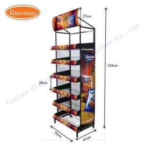 Quality Candy Rack Chips Display Iron Hanging Basket Stand wholesale